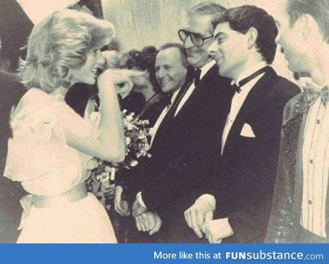 Princess diana & rowan atkinson