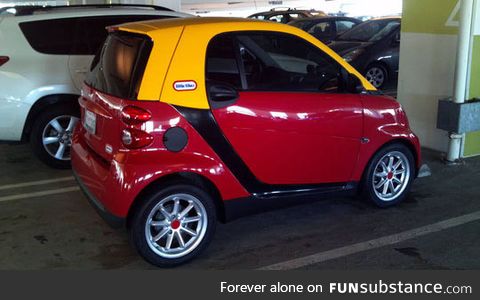 The perfect paint scheme for a smart car