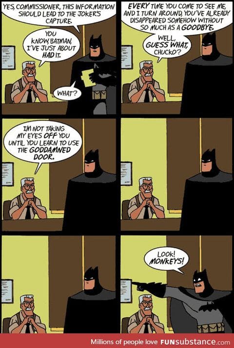 Sorry but not this time, batman
