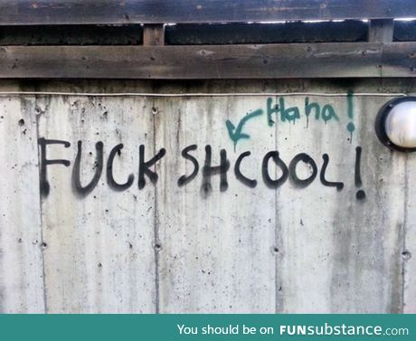 I agree, school sucks. But you need it!