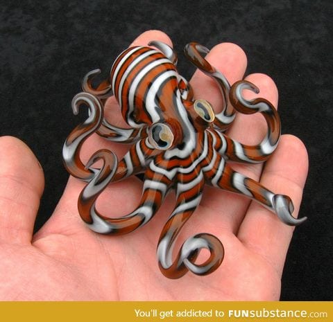 Lovely glass octopus