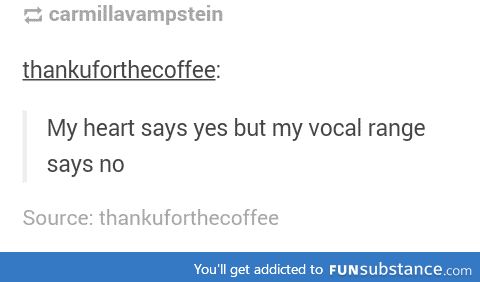 Trying to sing like