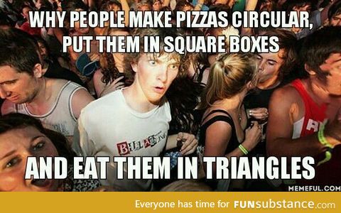 Eating pizzas deserves some thinking