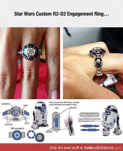R2-D2 engagement ring
