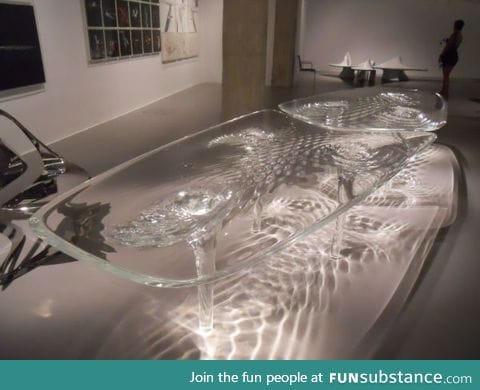Table impersonating water