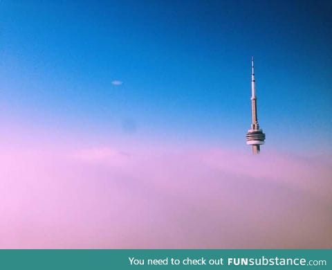 Cotton candy skies in Toronto