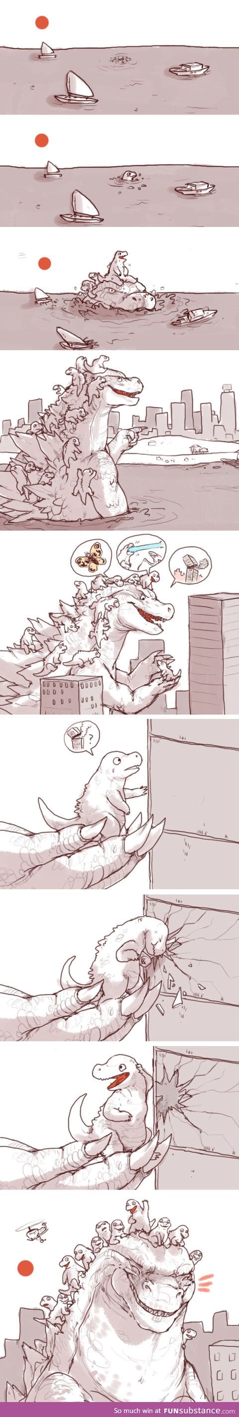 Godzilla's take your child to work day