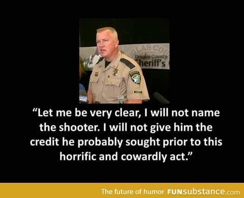 The Sheriff on the Oregon college shooter