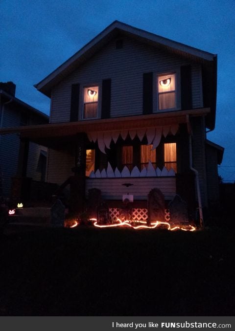 Monster house for Halloween