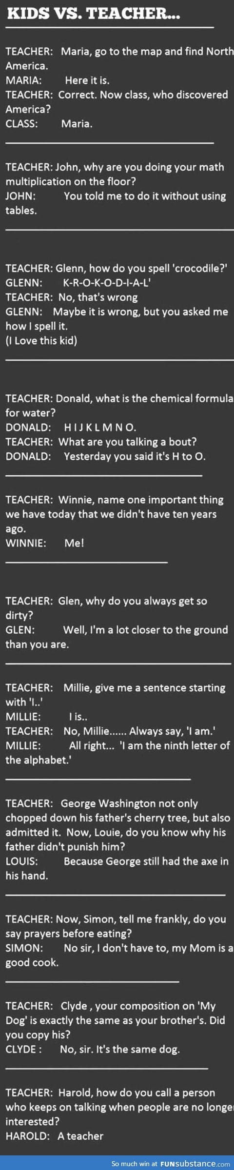 Kids are smarter than teachers