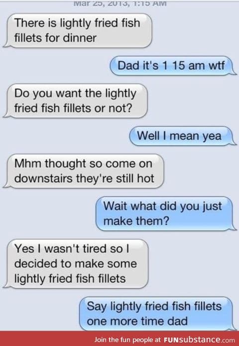 Lightly fried fish fillets