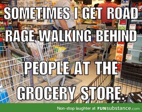 Grocery store road rage
