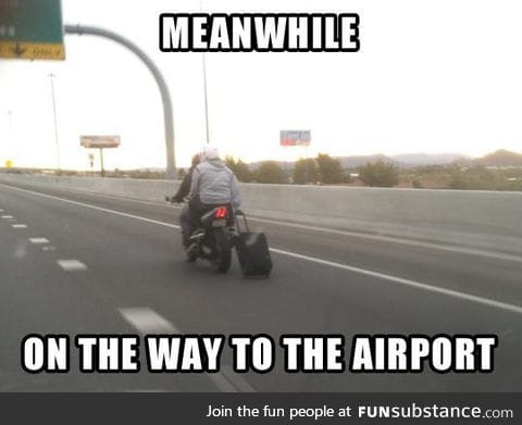 Just going to the airport