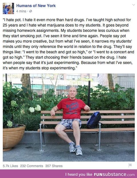 This. Weed isn't all that good