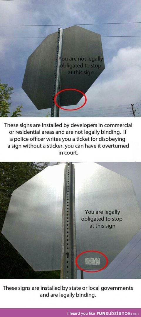 Not all stop signs require you to stop