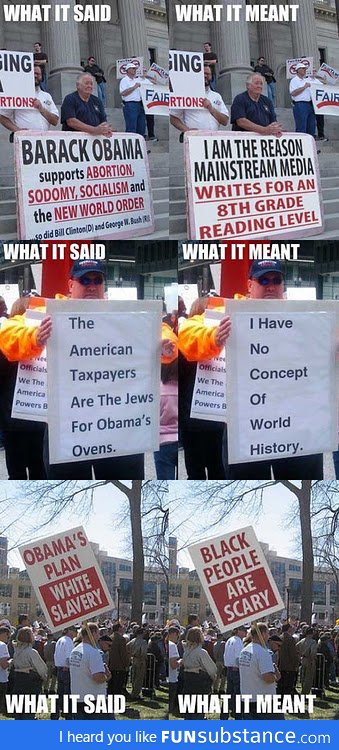 Ignorant Protesters