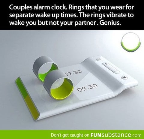 Alarm clock for couples