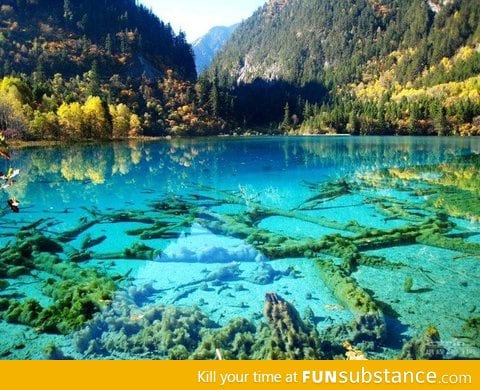 Crystalline Turquoise Lake, China