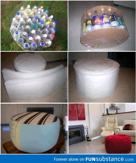 Interesting way of recycling plastic bottles