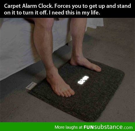 Carpet Alarm Clock