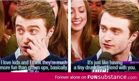 Daniel Radcliffe on kids