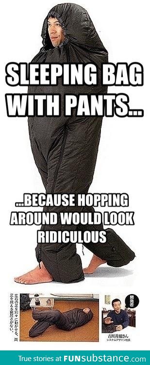 Sleeping bag with pants