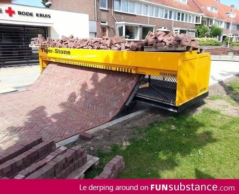 So that's how they make roads