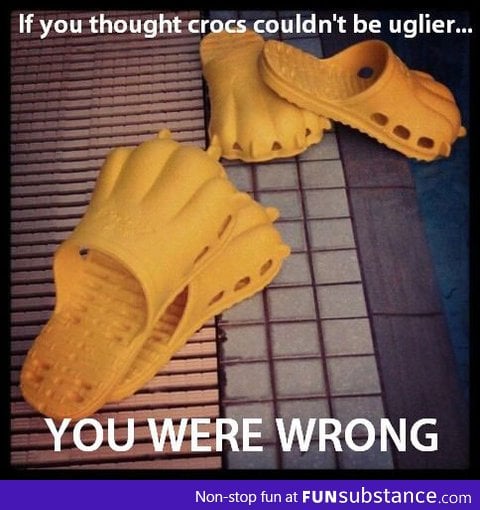 Just when you thought crocs couldn't get uglier