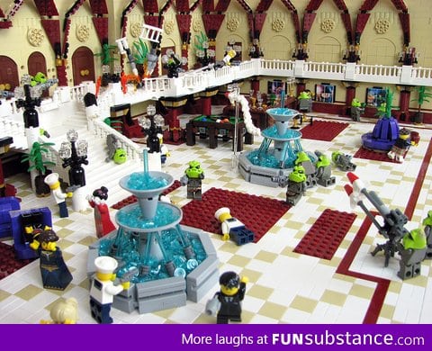 Fifth Element Fhloston Paradise Recreated In LEGO