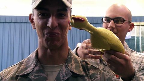 USAF Honor Guard bearing test