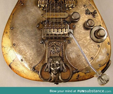 Beautiful steampunk guitar
