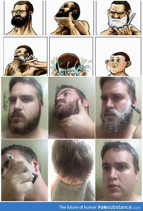 NEVER shave. Never. Just never