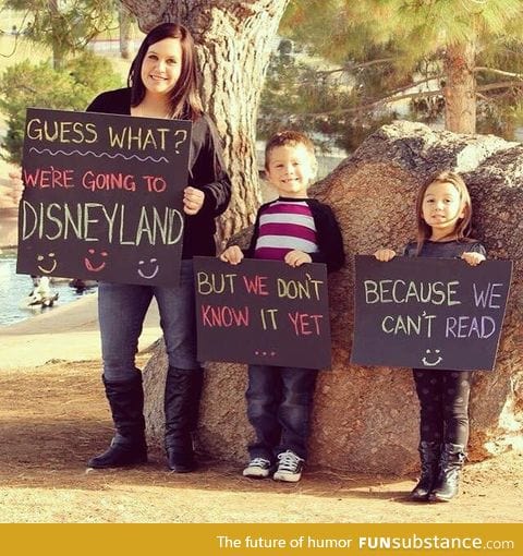 So my little cousins are going to Disneyland here soon