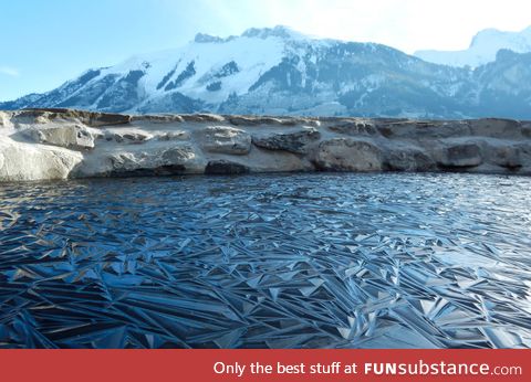 Frozen pond