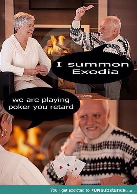 Harold playing cards