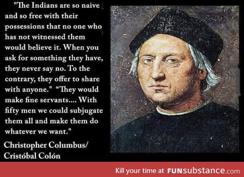 Since today is Columbus Day
