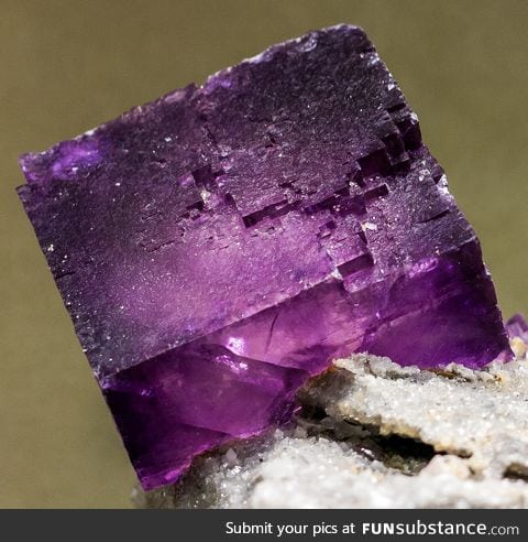 Violet fluorite