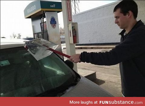Meanwhile, at a gas station in Canada