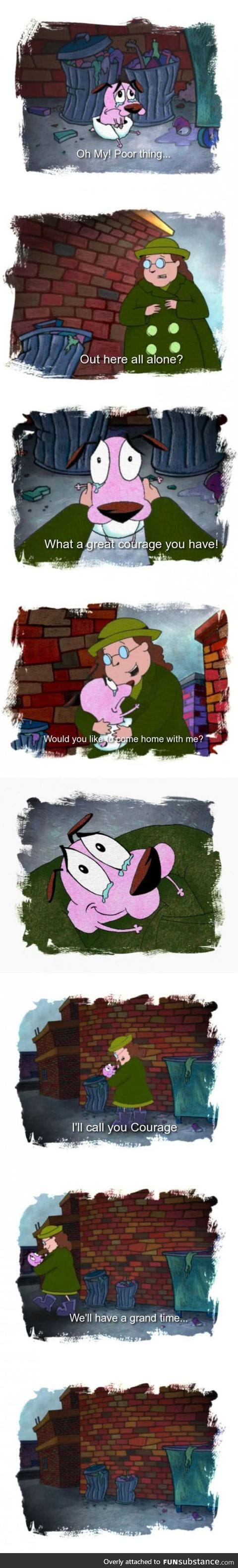 Courage the cowardly dog origins