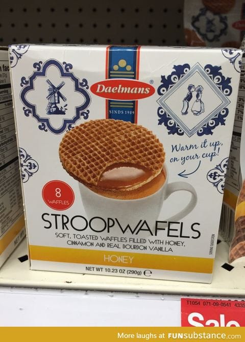You warm these waffles by putting them over your morning coffee.
