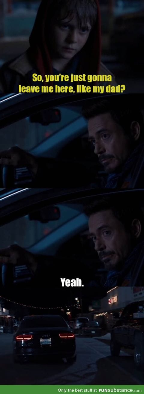 Tony Stark has no chill