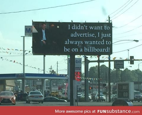 Small town doctor has a new billboard