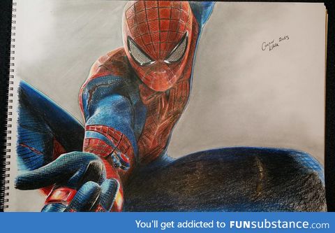 Spider-man in pencil