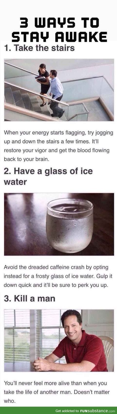 How to stay awake