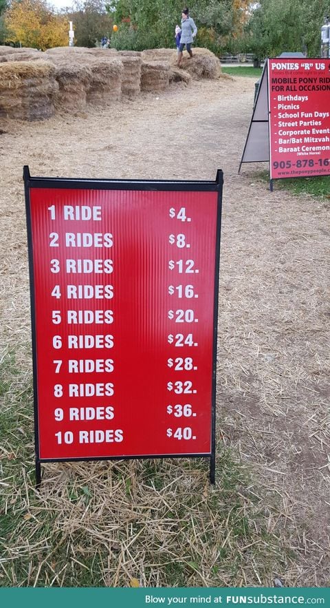 Soooo $4 per ride then?