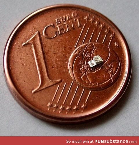 The World's Smallest Book. Cent for Scale