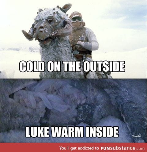 The temperature of a Tauntaun