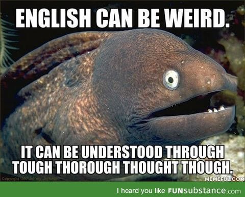 English can be weird