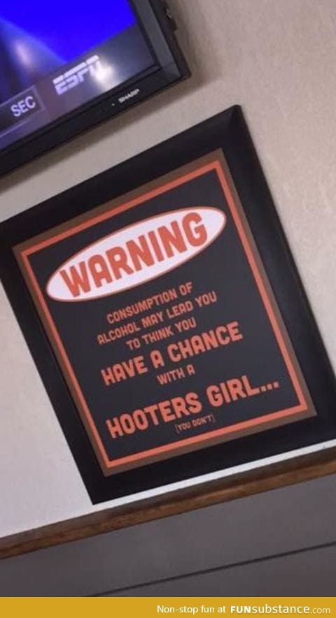 Thanks for the heads up, Hooters