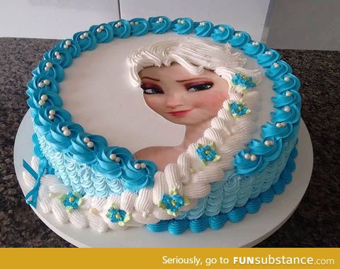 Cool elsa cake